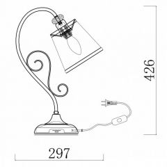Настольная лампа декоративная Freya Driana FR2405-TL-01-BZ | фото 2