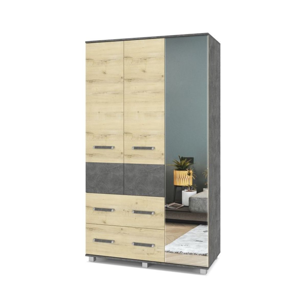 ВИОРА Шкаф 3-х дверный В33 | фото 5