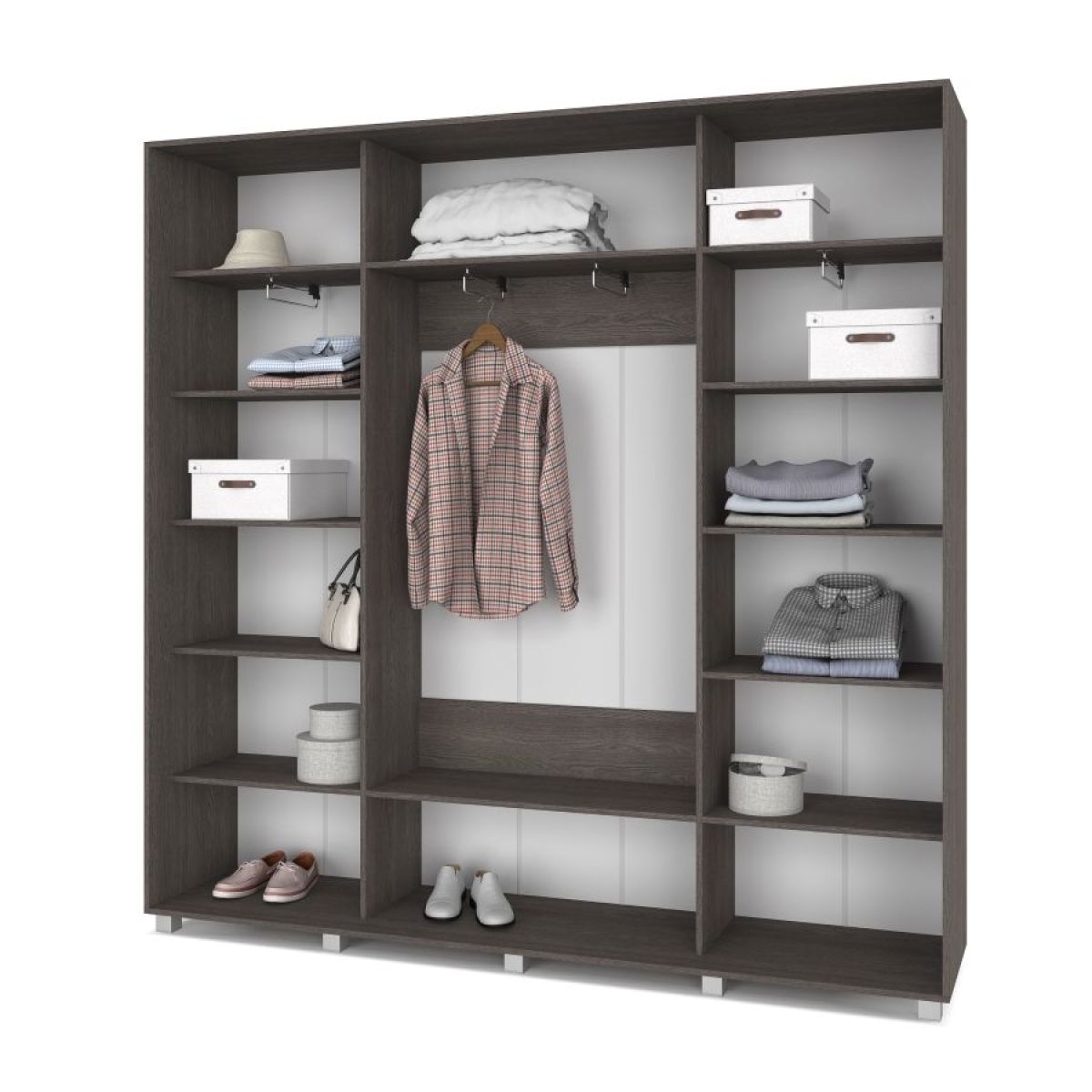 МАРТИН Шкаф-купе Анкор темный (2200*450) М421 | фото 2