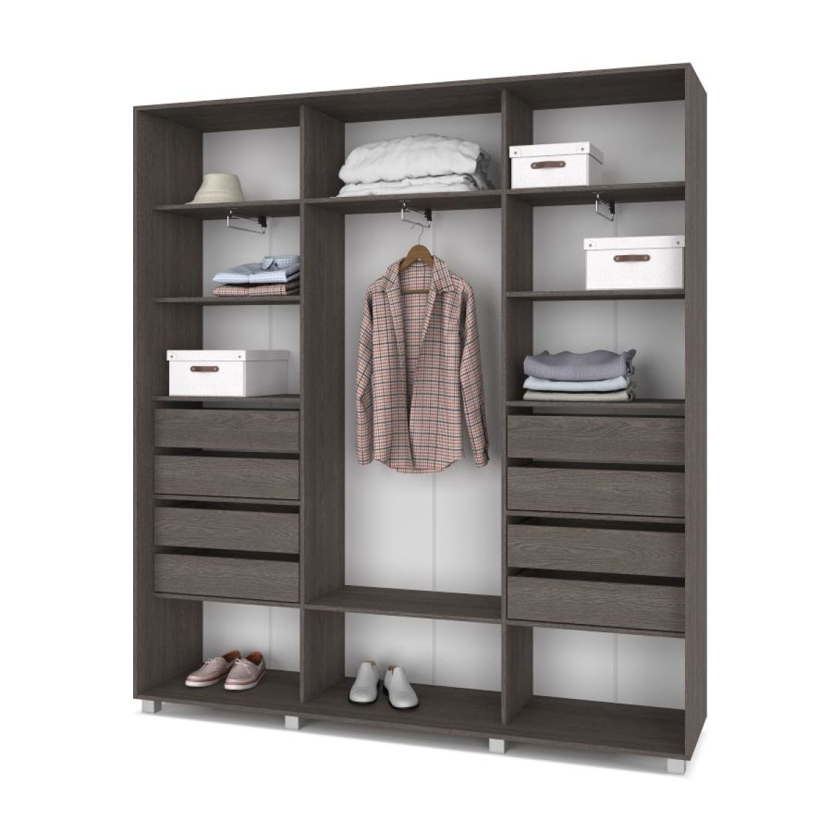 МАРТИН Шкаф-купе Анкор темный (2400*450) М441 | фото 4