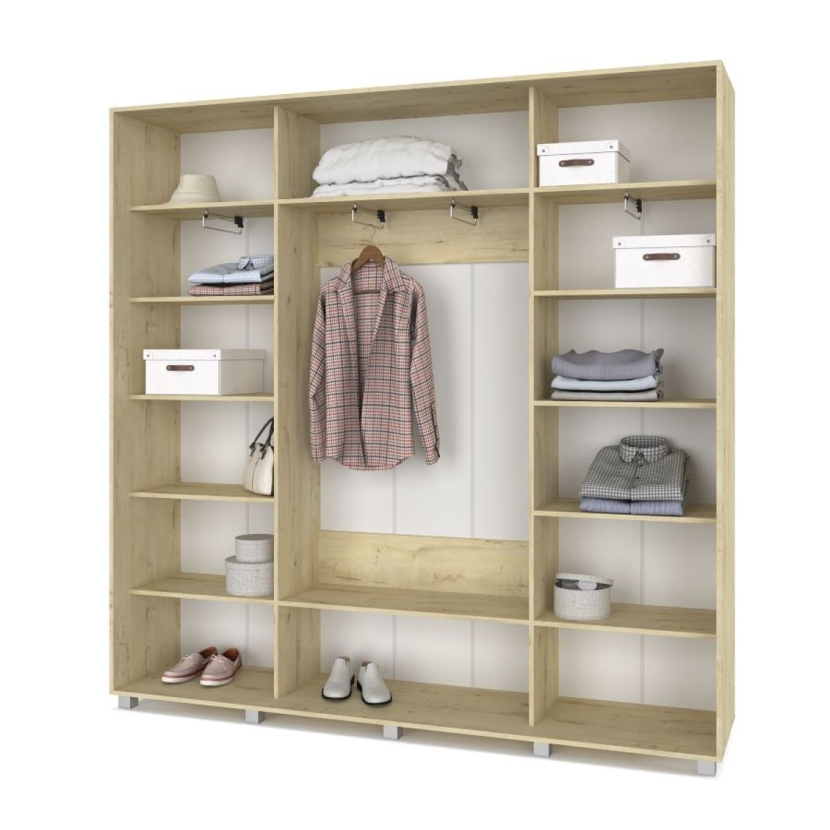 МАРТИН Шкаф-купе с зеркалом Ирландский дуб (2400*450) М442 | фото 2