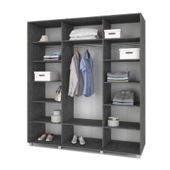 МАРТИН Шкаф-купе Камень темный (2000*600) М601 | фото 2