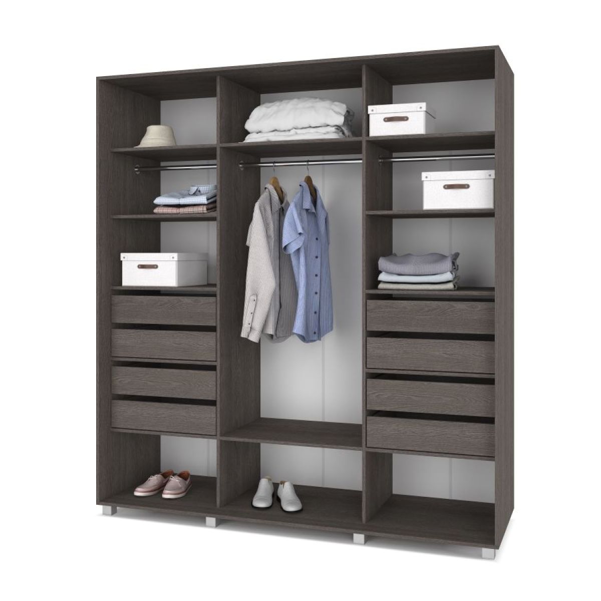 МАРТИН Шкаф-купе Анкор темный (2400*600) М641 | фото 4