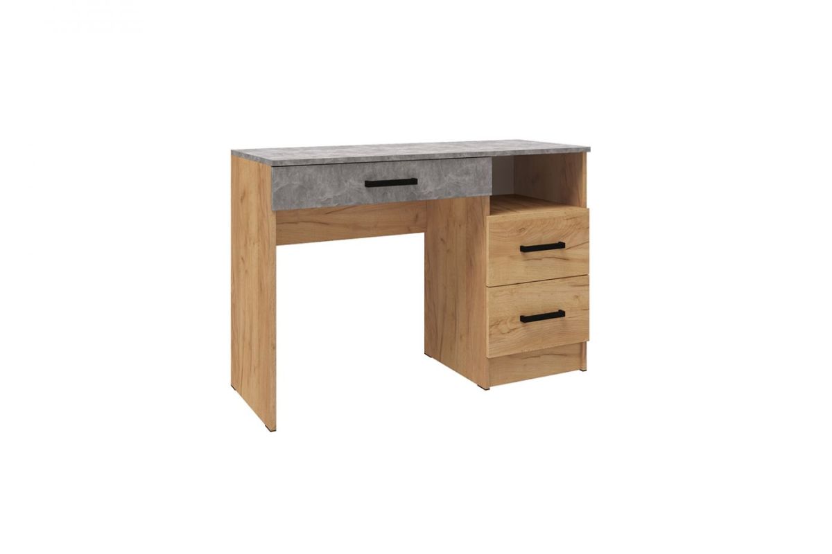 Модульная Спальня Асти (Дуб крафт золотой/Ателье светлое) | фото 9