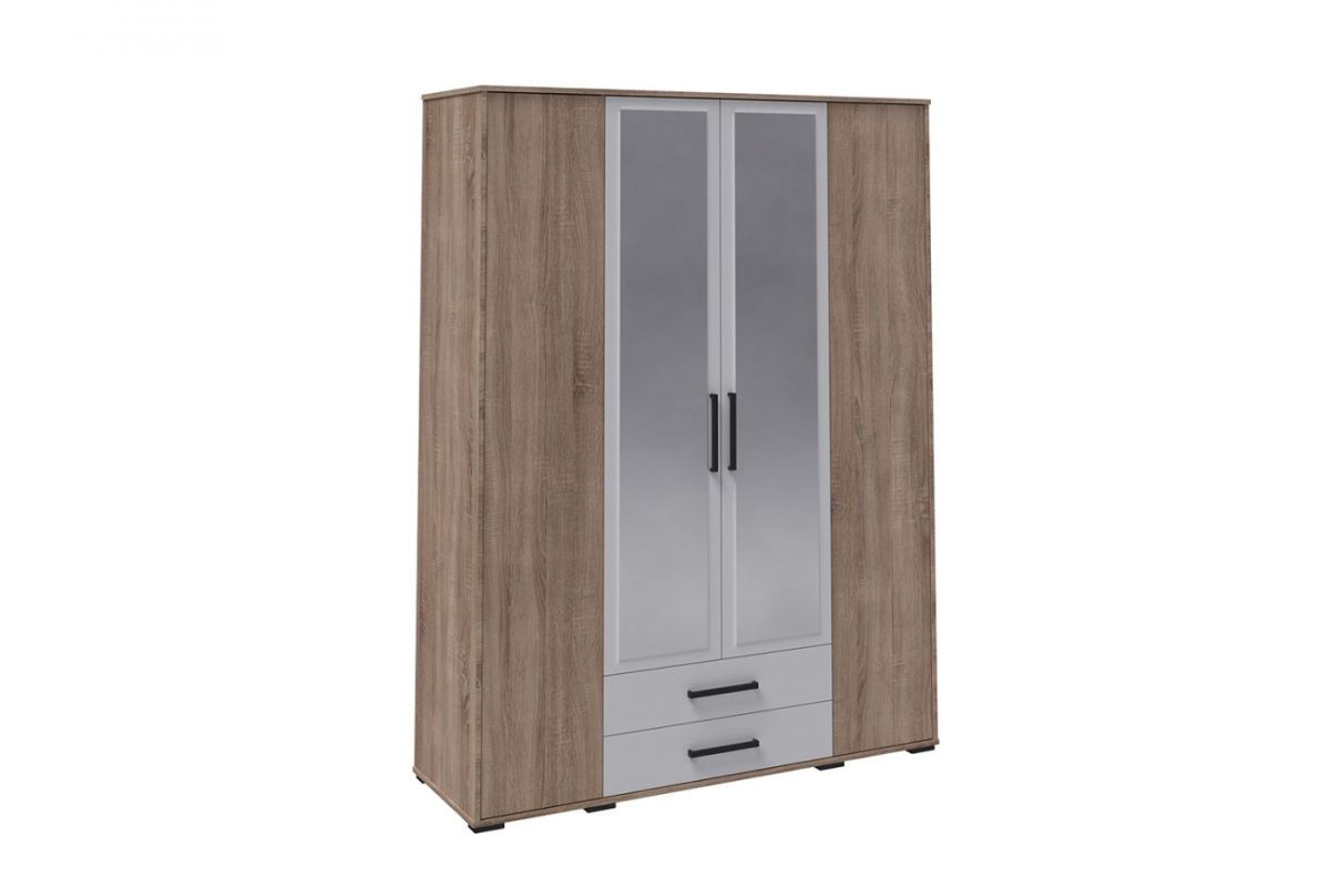 Модульная Спальня Соната (Белый/Дуб Крафт Золотой) | фото 7