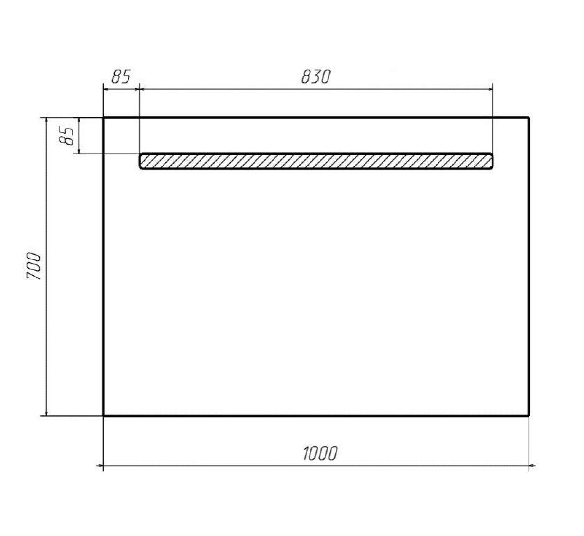 Зеркало Good Light 100 с подсветкой Sansa (GL7010Z) | фото 2