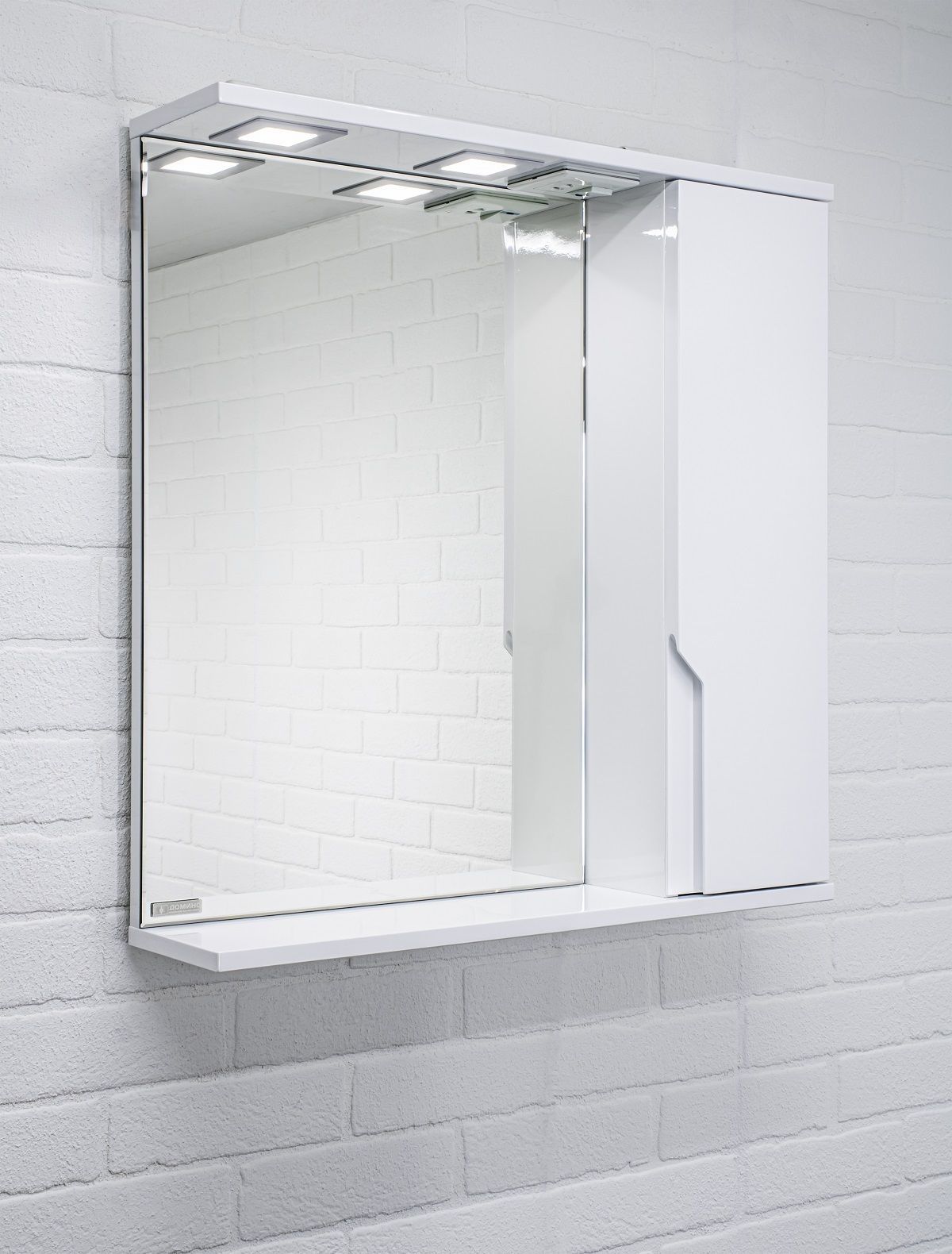 Шкаф-зеркало Optima 65 Эл. правый глянец Домино (DO1907HZ) | фото 5