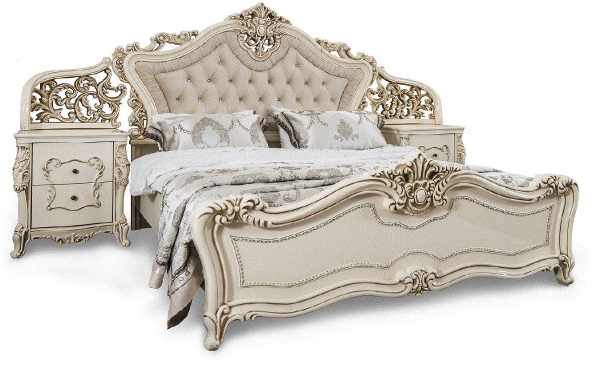 Спальный гарнитур Джоконда (крем) Шкаф 5-ти ств./Кровать 1800 | фото 2