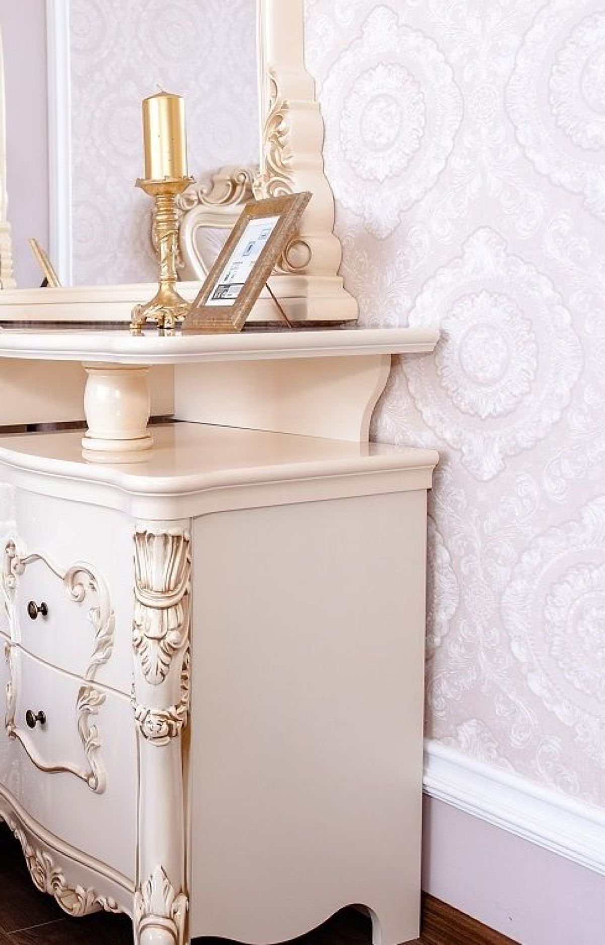 Спальный гарнитур Джоконда (крем) Шкаф 5-ти ств./Кровать 1800 | фото 9