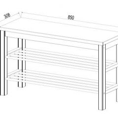 Скамья 85х50 Кантри для обуви белая | фото 3