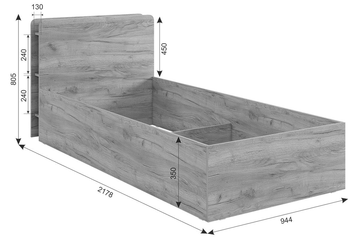 ЮНИОР Кровать с ПМ 900 | фото 3