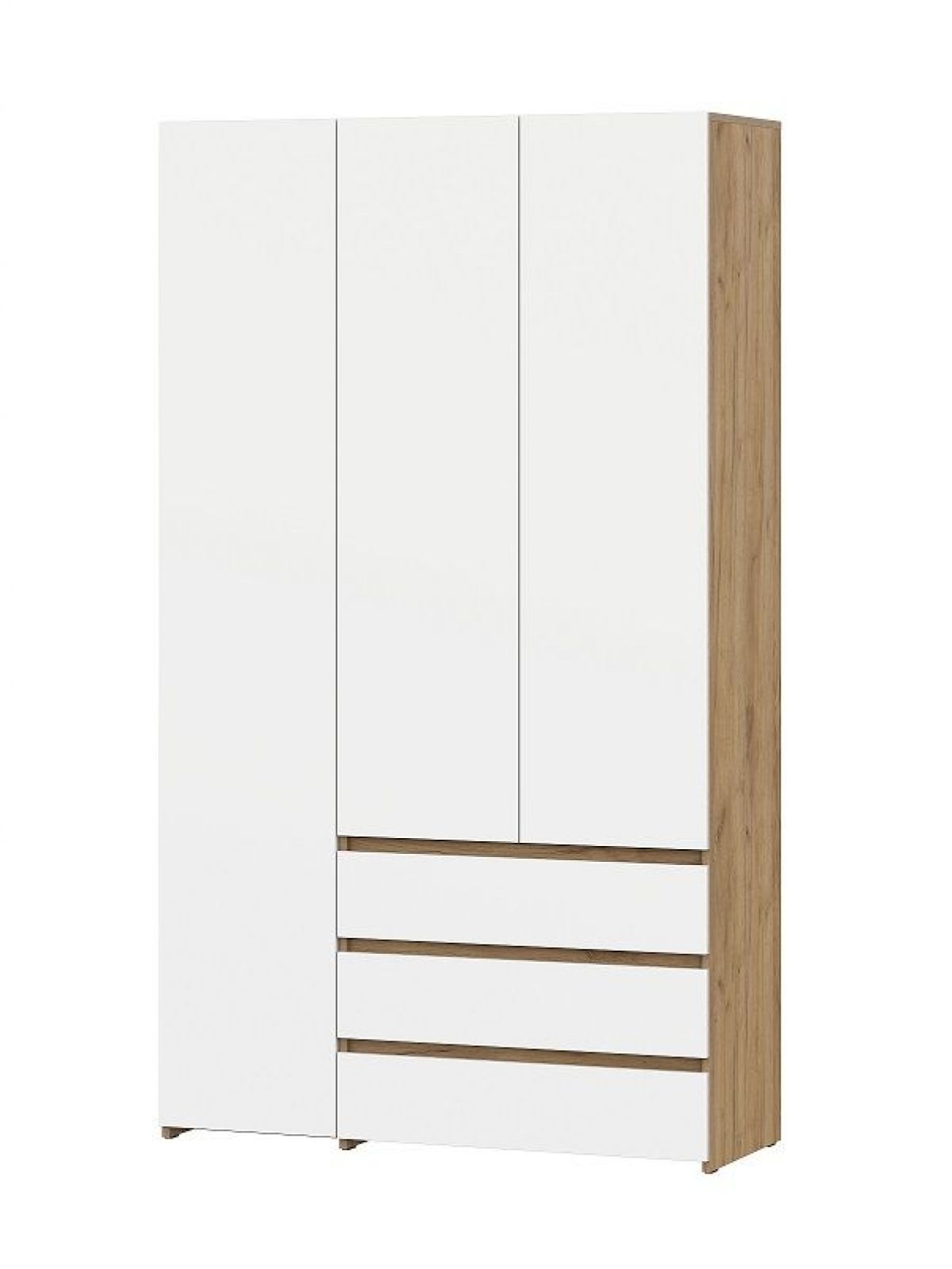 НЕКСТ 1 Спальный гарнитур (модульный) Дуб Золотой/Белый | фото 14