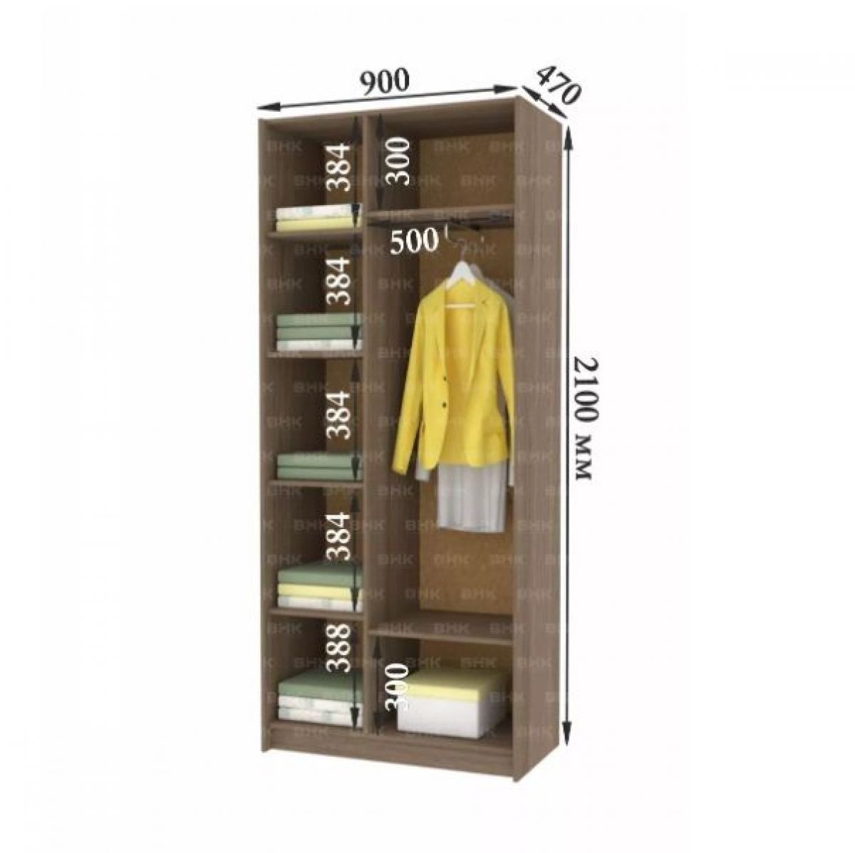 ДАРЬЯ Шкаф (Крафт серый/Крафт белый) гостиная | фото 5