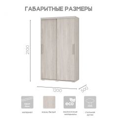 Шкаф-купе ШКК-11 (ясень белый) | фото 7