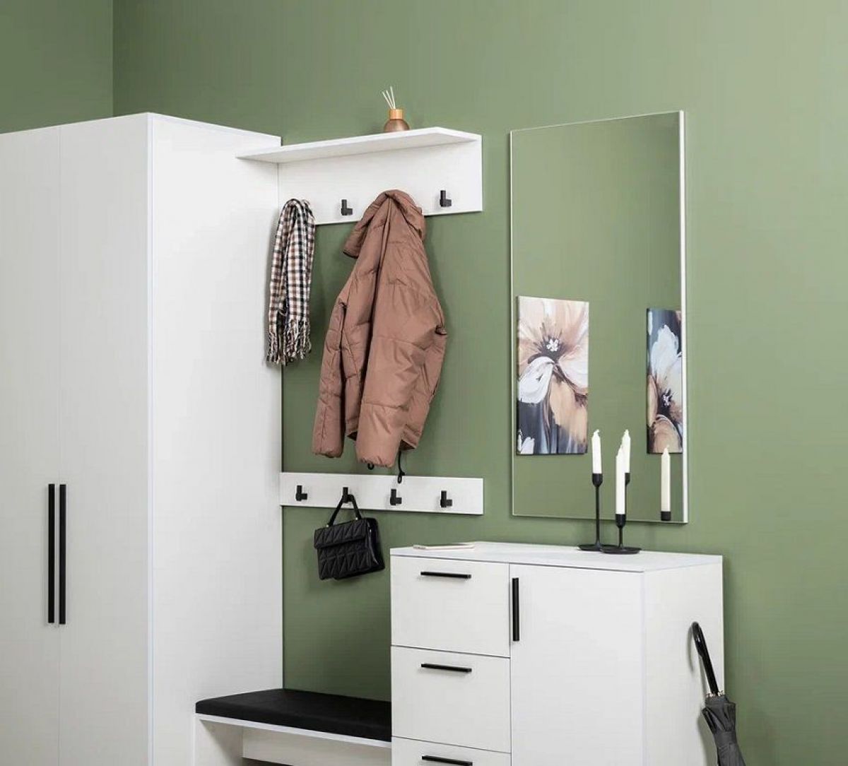 ЭЙР прихожая (модульная) Белый Шагрень | фото 33