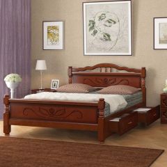 КАРИНА-5 Кровать из массива 900 с 2-мя ящиками | фото 2