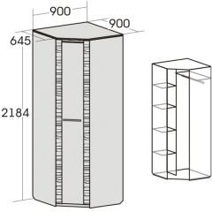 ЭЛАНА Спальный гарнитур (модульная) Дуб сонома | фото 9